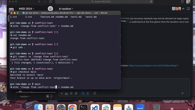 Git collab basics part 1: branches, pull request, merge conflict, etc. смотреть онлайн