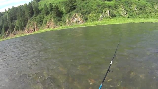 Рыбалка в Горной Шории в поселке Усть-Кабырза,на реке Мрассу. смотреть онлайн