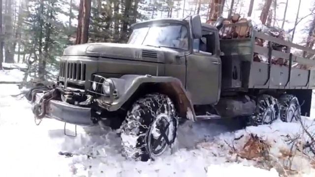 в лес за дровами на зил131