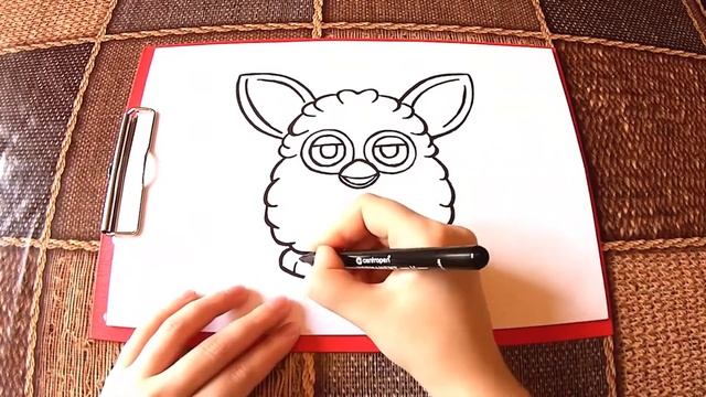 Рисуем просто и красиво Как нарисовать Furby Boom How to draw Furby Boom смотреть онлайн
