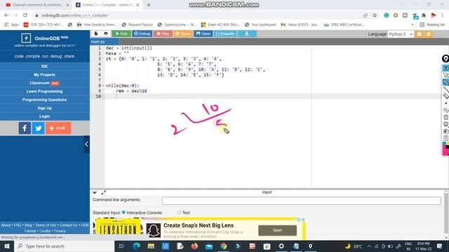 decimal to hexadecimal conversion in python in telugu|python telugu series|python programs in telug смотреть онлайн