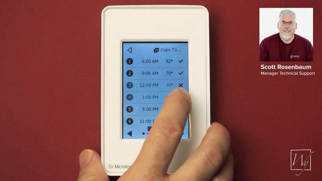 Scheduling Events on the nSpiration Series Floor Heating Thermostat смотреть онлайн