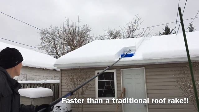 Roof Snow Removal Tool - Quickest way to remove snow off your roof смотреть онлайн