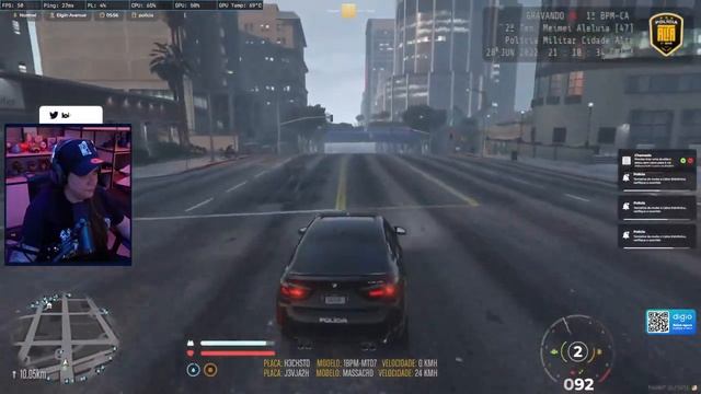 TENENTE CONTRA CRIMINOSOS! - GTA RP (Meimei Aleluia) #98 смотреть онлайн