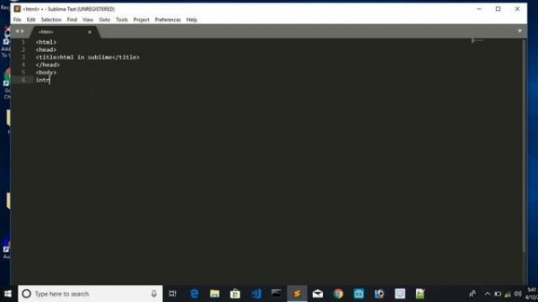 HTML IN SUBLIME | How to Create and Run  Html in Sublime Text Editor #html #htmlintroduction