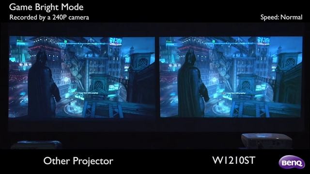 BenQ W1210ST Home Projector vs. Other Projector - Contrast and Game Bright Mode смотреть онлайн