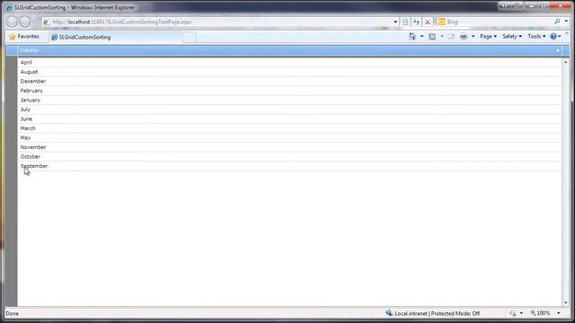 Silverlight Grid Control - Custom Data Sorting смотреть онлайн