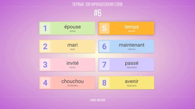 #6 | Первые 100 французских слов. Французский для новичка смотреть онлайн