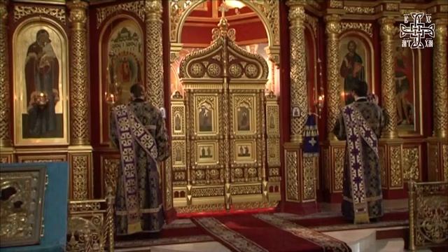 Всенощное бдение в Воскресенском кафедральном соборе - Ханты-Мансийск 11.03.2017г. смотреть онлайн