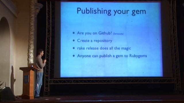 Leonid Shevtsov — How to Extract, Grow and Release a Ruby Gem (Lighting Talk) смотреть онлайн