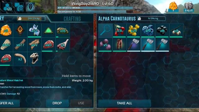 find red wood forest Alpha carnotaurus lvl 90 : Ark mobile смотреть онлайн