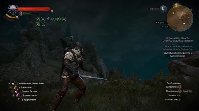 Witcher3 Серебряный меч Школы Грифона