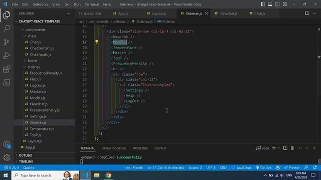 Creating ChatGPT Template in React JS using Bootstrap 5 | Step-by-Step Tutorial смотреть онлайн