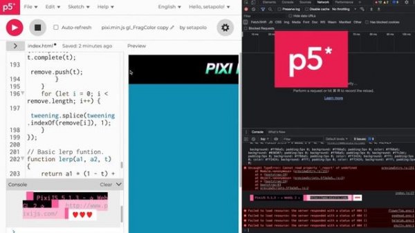 pixi.js slot game creation porting into p5 editor all online Lv1