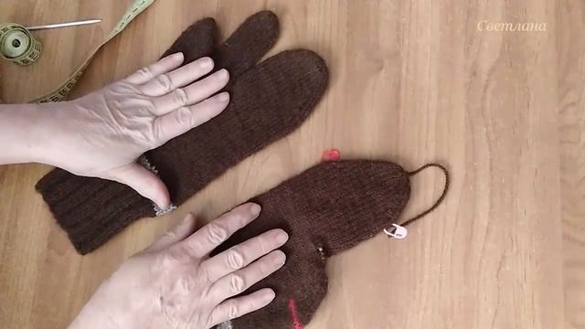 Вязание перчаток спицами. Перчатки краги. Мужские перчатки. Трёхпалые перчатки вязать спицами смотреть онлайн