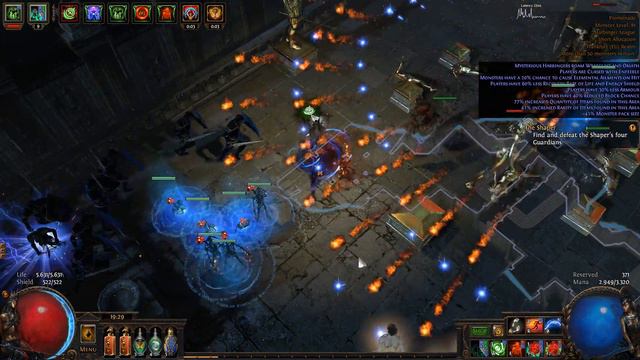 3.0 Path of Exile - Dead Reckoning Skeleton Mage Necromancer t14 shaped promenade смотреть онлайн