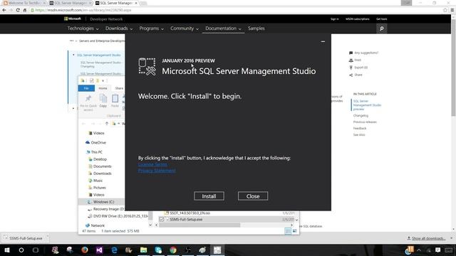 How to Install SQL Server Management Studio (SSMS) Step by Step -SQL Server / T-SQL Tutorial Part 1 смотреть онлайн