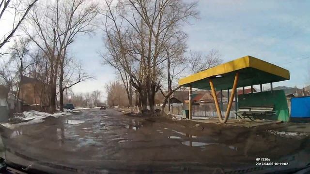 Щучинск. ул. Сейфуллина. 5 апреля 2017 года смотреть онлайн
