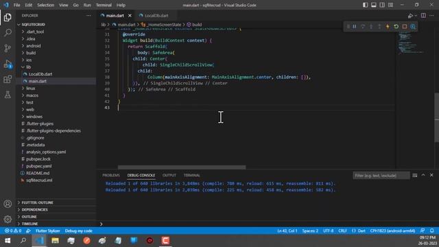 Flutter Sqlite Insert the data into database Flutter SQFLITE Database CRUD (Part - 1) смотреть онлайн