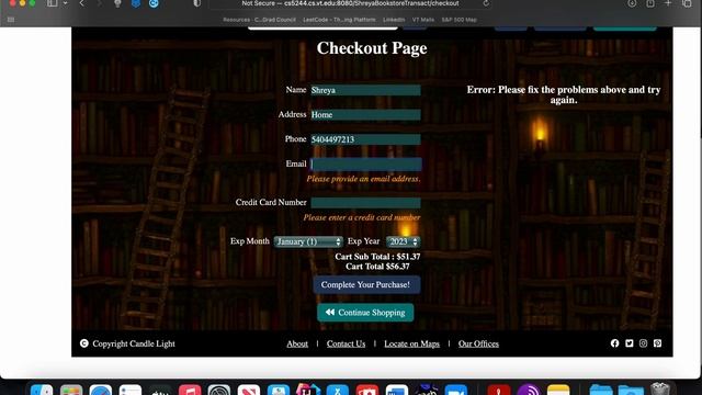 CandleLightBookstore using Java, Vue and JavaScript смотреть онлайн