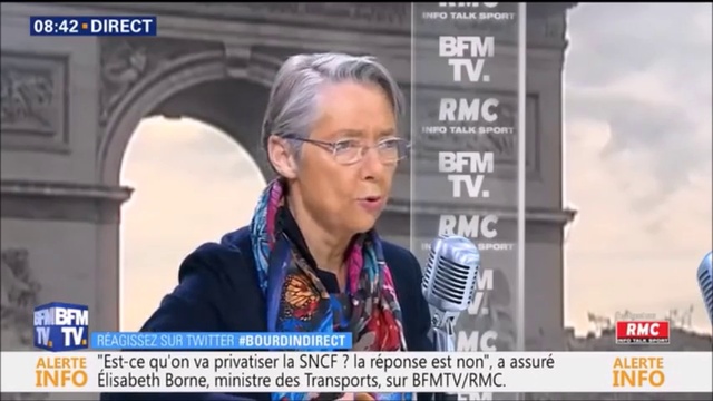 Elisabeth Borne Tortille Du Cul Et Fait Le Micro-trottoir Devant Jean-Jacques Bourdin (3/4/2018)