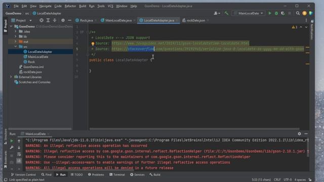 GSON: LocalDate Adapter смотреть онлайн