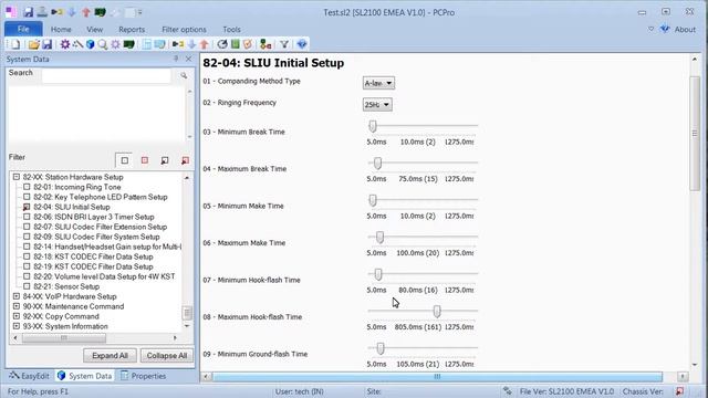 4.  Программирование абонентов NEC SL2100