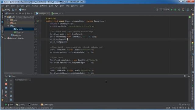 JavaFX Java GUI Tutorial 26 CSS Inline Styles and Selectors смотреть онлайн