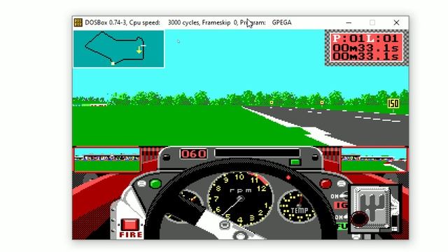 Grand Prix Circuit(1987) - Racing Simulation Video Game - Short Gameplay[DOS] смотреть онлайн