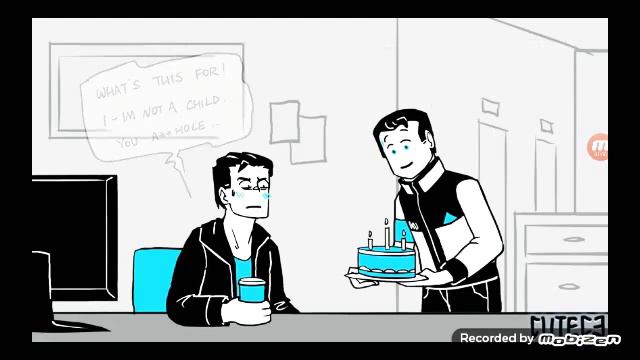 Комикс по Детроиду "День рождения Рида" смотреть онлайн