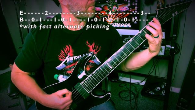 7 STRING DEATH METAL LESSON: Master of Puppets Riff смотреть онлайн