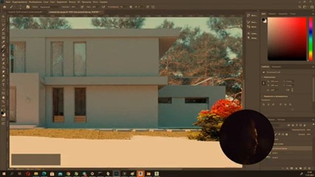 Проект дома ХАЙ-ТЕК в Revit + 3ds max. Визуализация Corona смотреть онлайн