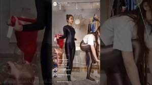 Leohex Spandex Lycra nylon legging LIVE VIDEO