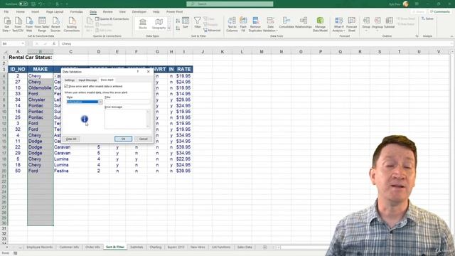 15 Excel 4 Adding a Custom Excel Data Validation Error смотреть онлайн