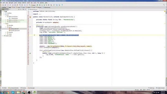 Android Beginner Tutorial #18 - OnItemClickListener For a ListView [display a message when clicked] смотреть онлайн