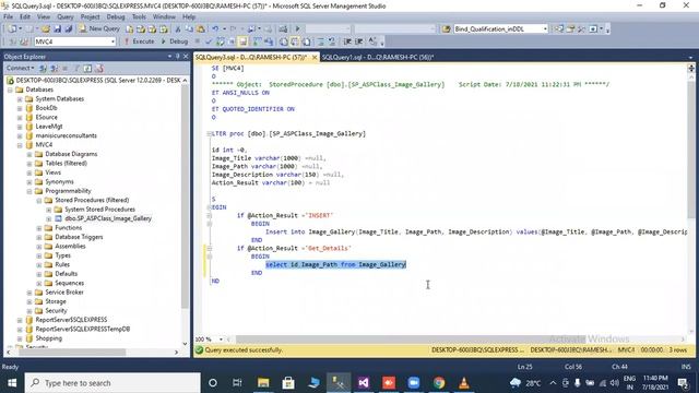 How to create Image Gallery in Asp Net using SQL server store Procedure смотреть онлайн