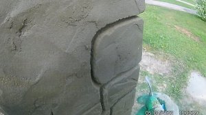 Забор из арт бетона своими руками.(первый опыт)