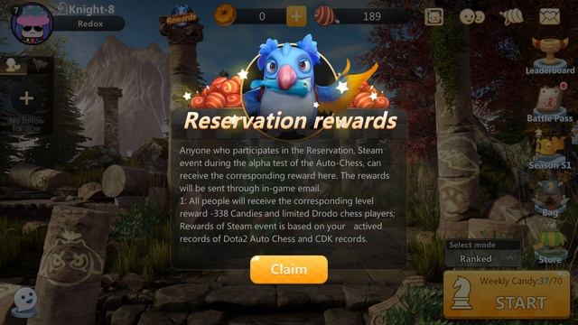 HOW TO GET RESERVATION REWARDS Limited Edition Drodo + Candies Auto Chess Mobile смотреть онлайн