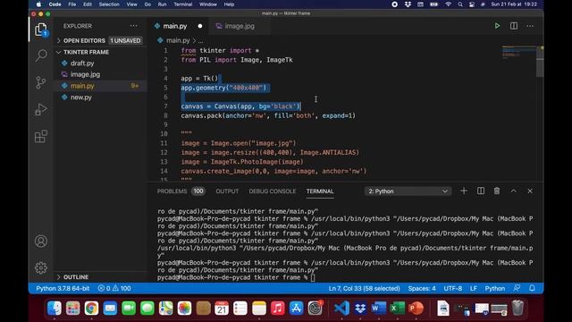How to draw on a canvas or image in Tkinter using the mouse смотреть онлайн