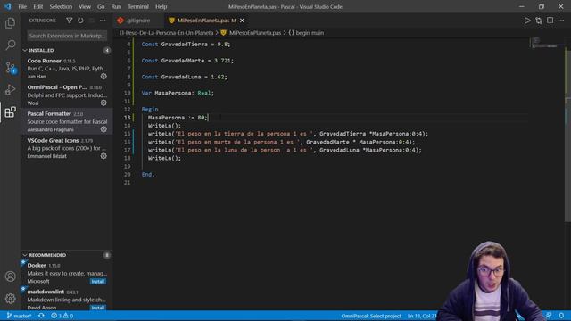 Permitiendo al usuario ingresar datos ReadLn - Usando Constantes y variables - Pascal смотреть онлайн