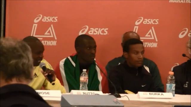 Winner Mens speaks at Press Conference of the 29th Annual 2014 ASICS LA Marathon смотреть онлайн