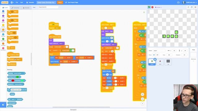 Scratch Snake Game Tutorial смотреть онлайн