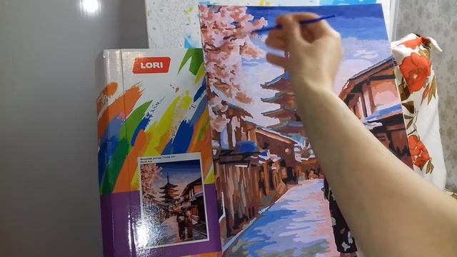 #386. ЯПОНСКАЯ УЛОЧКА. Рисуем по номерам. смотреть онлайн
