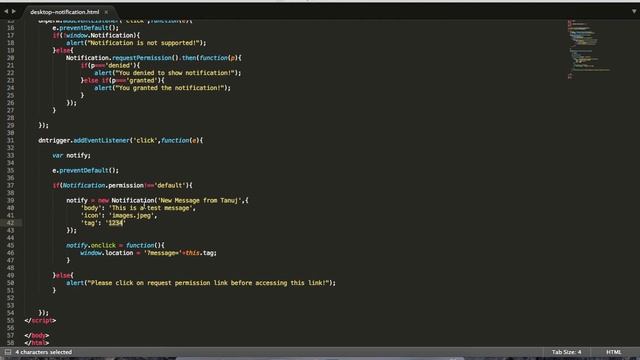 Desktop Notification API HTML5 смотреть онлайн