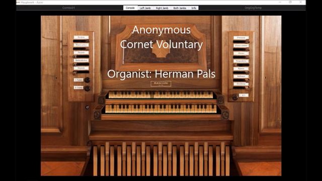 Anonymous Cornet Voluntary from Old English Organ Music Vol VI, (Hauptwerk Azzio) смотреть онлайн