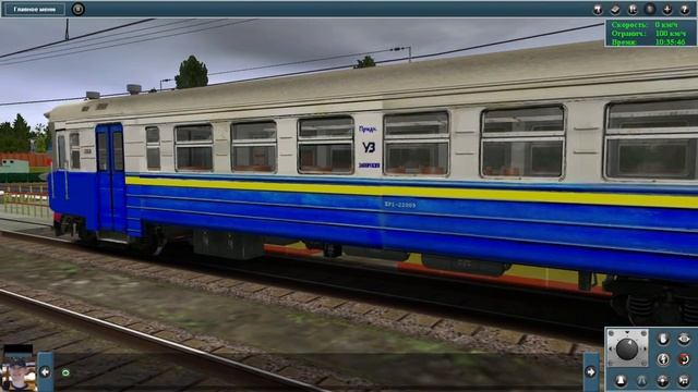 [TRAINZ 2012]ПОЕЗДКА НА ЭЛЕКТРОПОЕЗДЕ ПОСТОЯННОГО ТОКА ЭР1-220 ПО МАРШРУТУ "РАХМАНИНОВО-2 - КАЛИНОВ смотреть онлайн