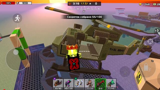 Путешествую по миру пиксель Гана!!! На вертолёте 🚁+секретики смотреть онлайн