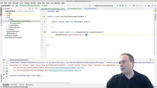 Java 14 Helpful NullpointerException