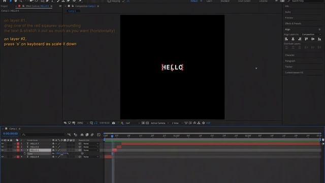 easy glitch text | after effects tutorial смотреть онлайн