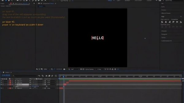 easy glitch text | after effects tutorial